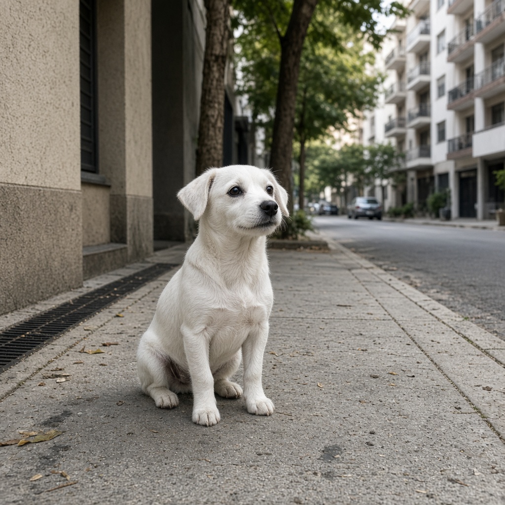 Cão em aula presencial