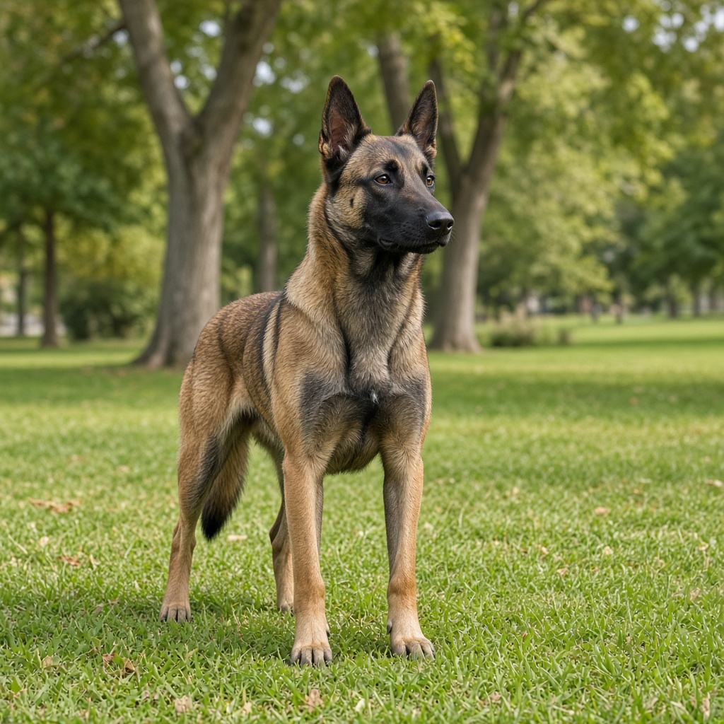Cão de trabalho em treinamento
